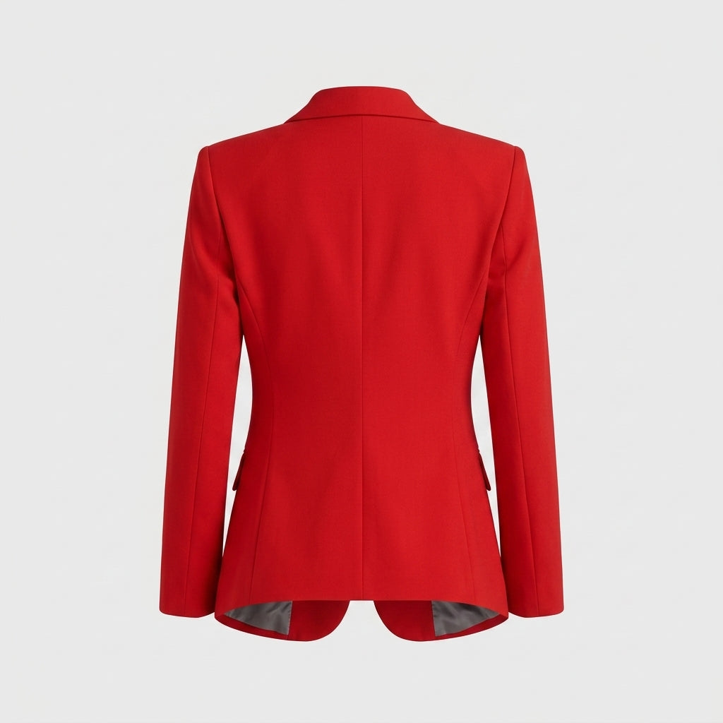 Blazer rouge en polyester