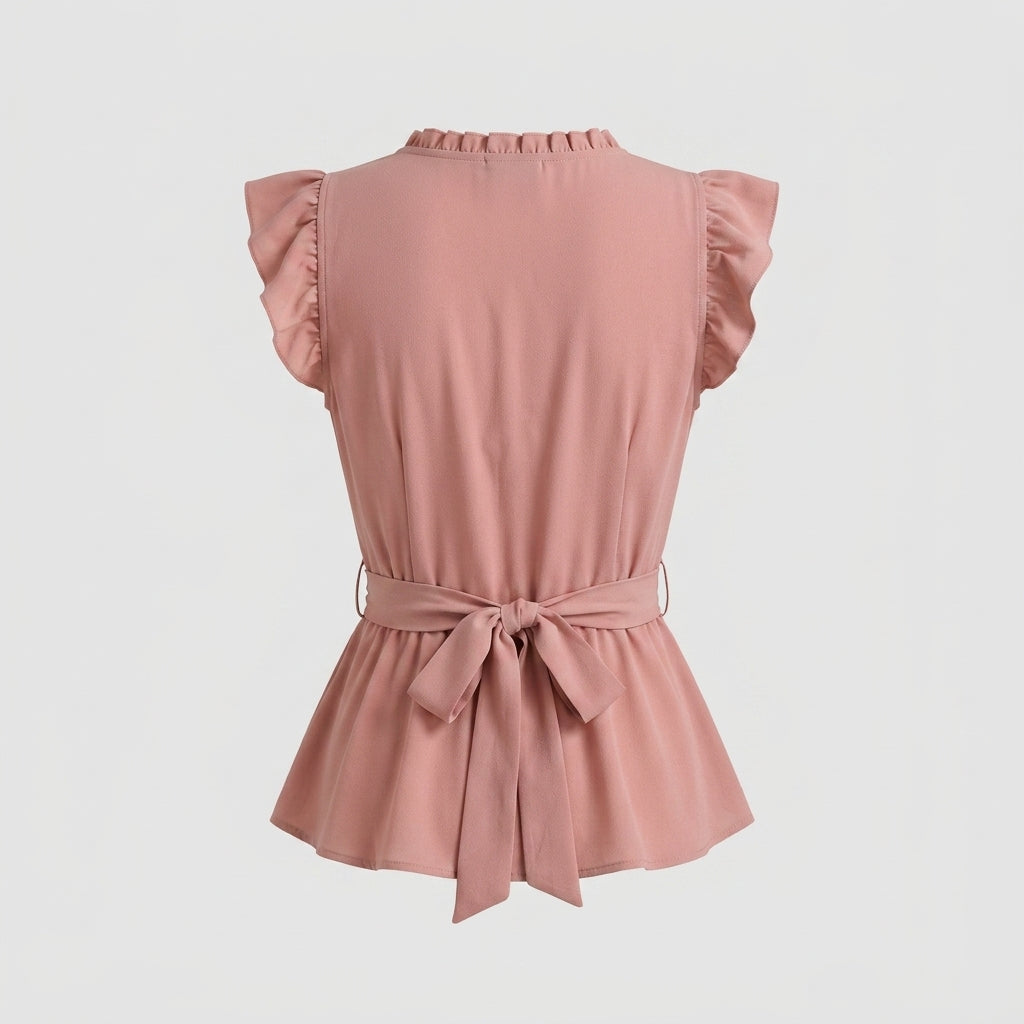 Chemisier rose en polyester