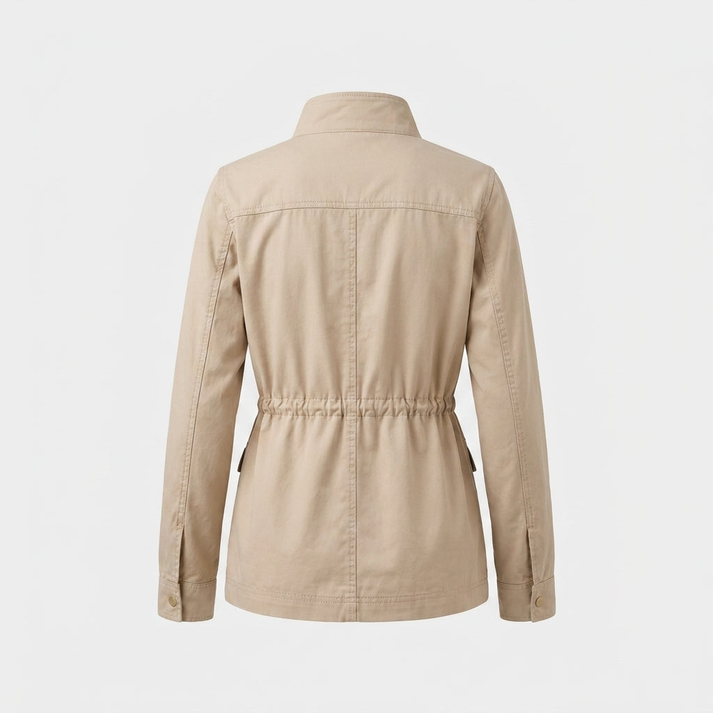 Veste en coton beige