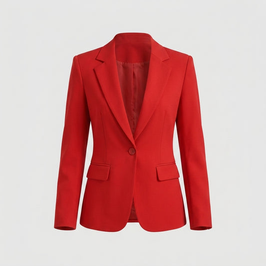 Blazer rouge en polyester