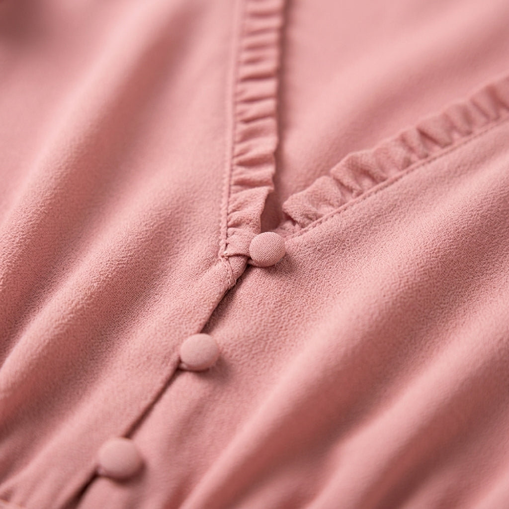 Chemisier rose en polyester