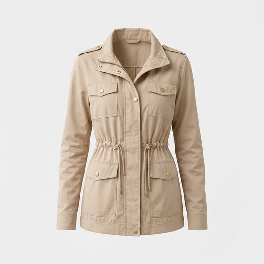 Veste en coton beige